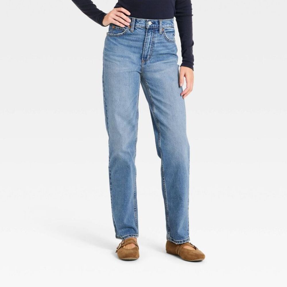 Women's Highest-Rise Vintage Straight Jeans - Vintage Medium Wash 8